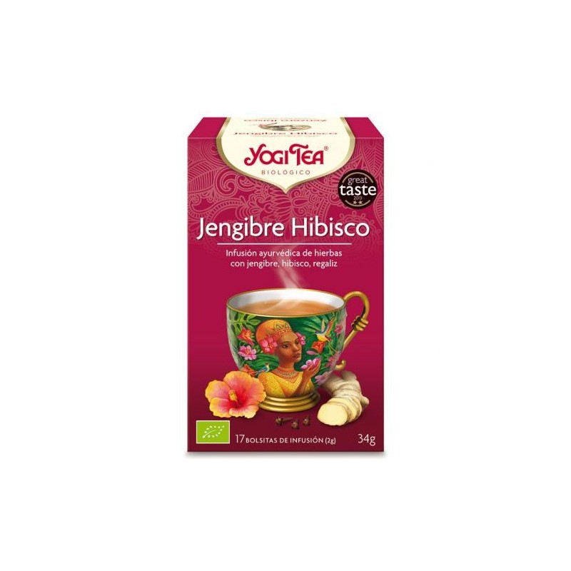 Jengibre hibisco Yogi Tea 17uds.