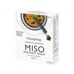 Sopa Miso y Algas 4X10gr Clearspring 40gr