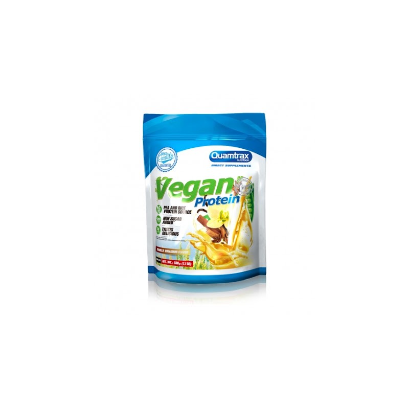 Vegan Protein Vainilla Cinnamon Quamtrax 500g