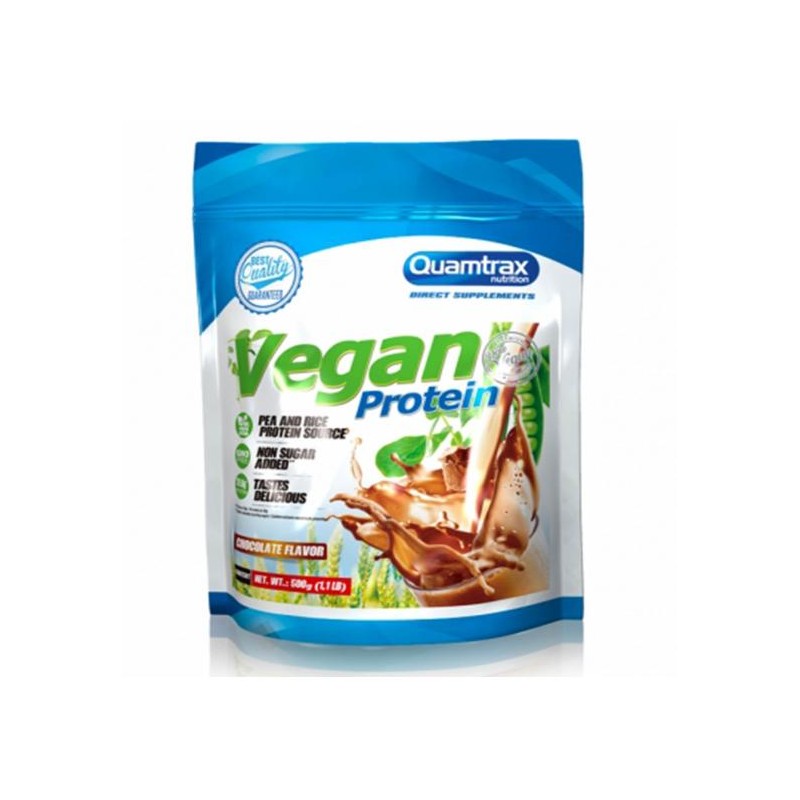 Vegan Protein Chocolate Quamtrax 500g