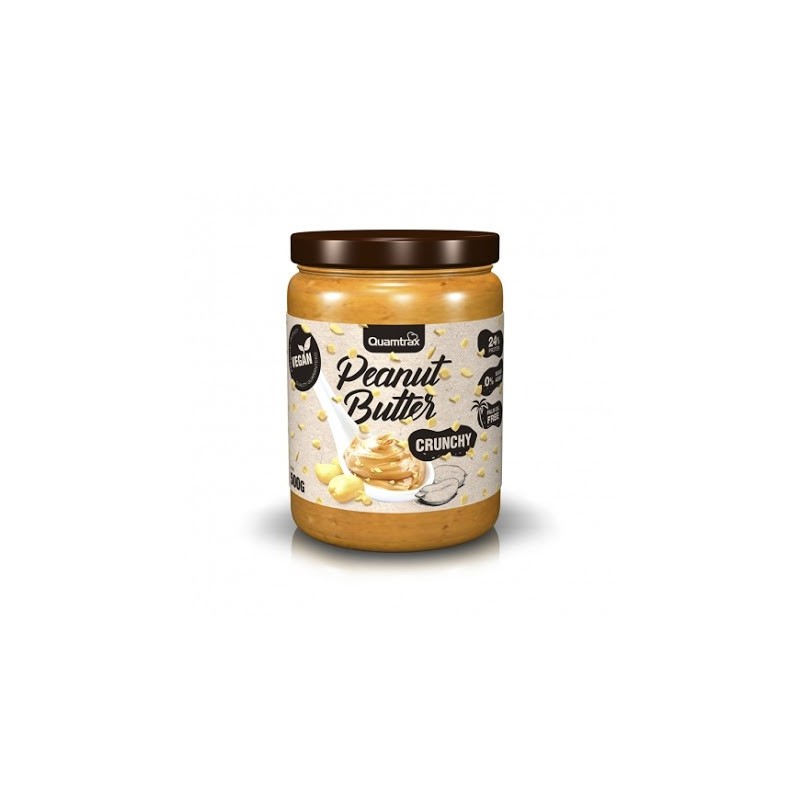 Crema de cacahuete crujiente Quamtrax 500g