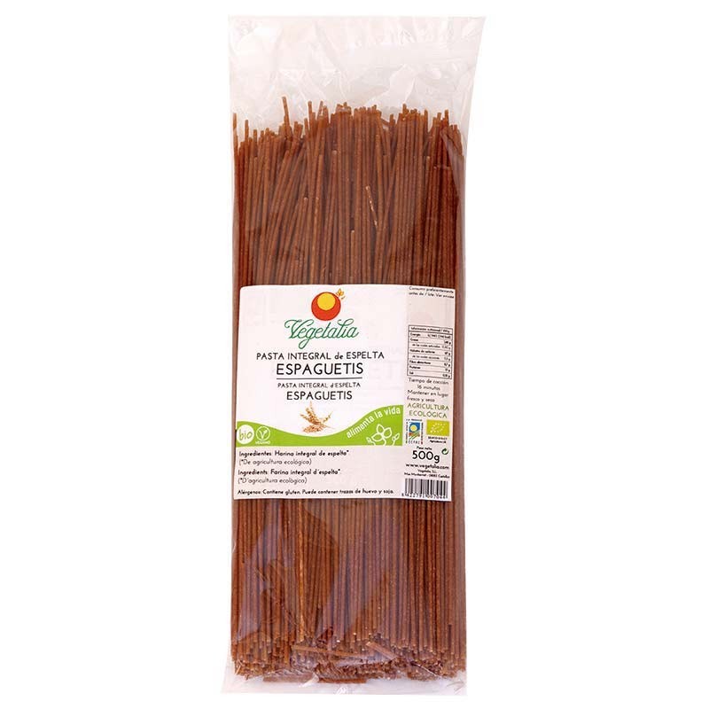 Espaguetis de trigo integral Vegetalia 500g
